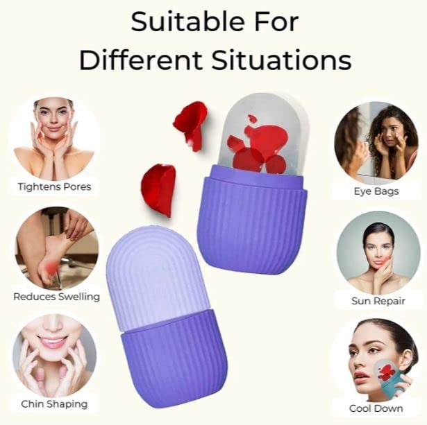 Silicone Ice Cube Roller Massager