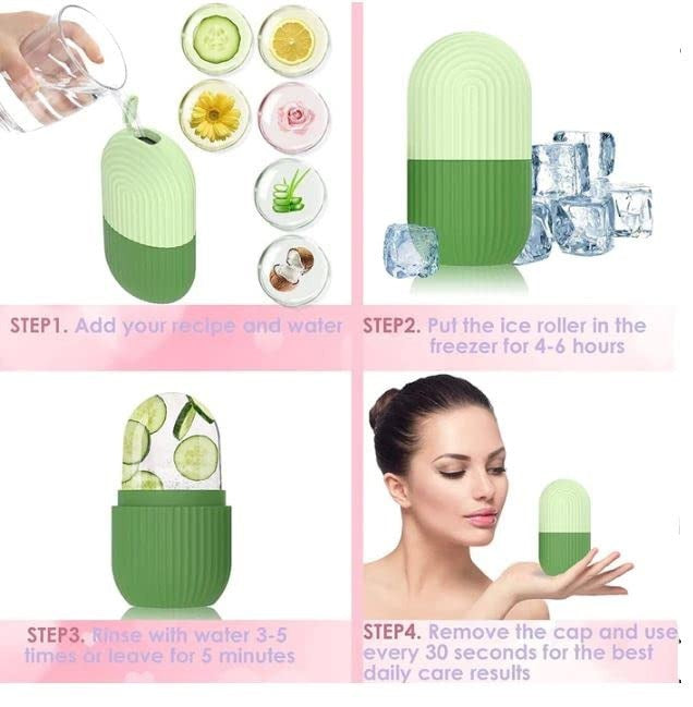 Silicone Ice Cube Roller Massager