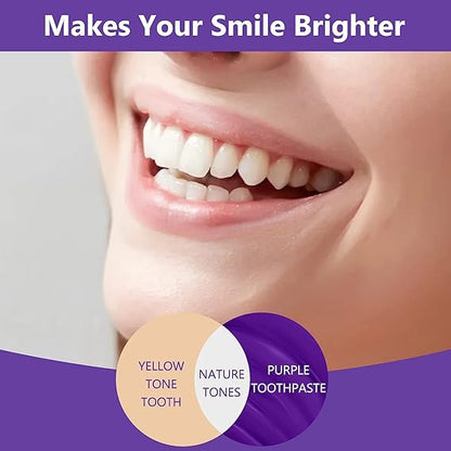 Purple Toothpaste for Teeth Whitening