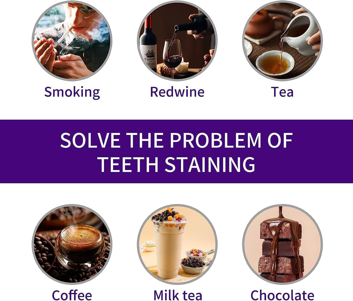 Purple Toothpaste for Teeth Whitening